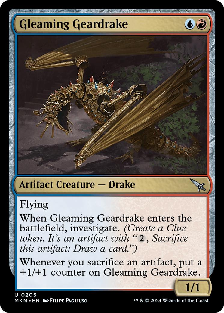 Gleaming Geardrake [Murders at Karlov Manor] | Gear Gaming Bentonville