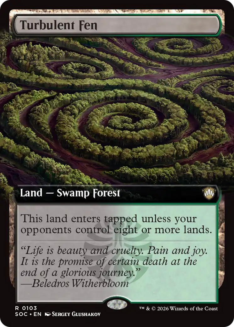 Turbulent Fen (Extended Art) [Secrets of Strixhaven Commander] | Gear Gaming Bentonville