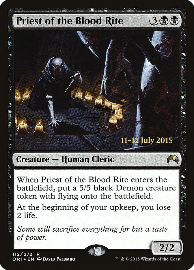 Priest of the Blood Rite [Magic Origins Prerelease Promos] | Gear Gaming Bentonville