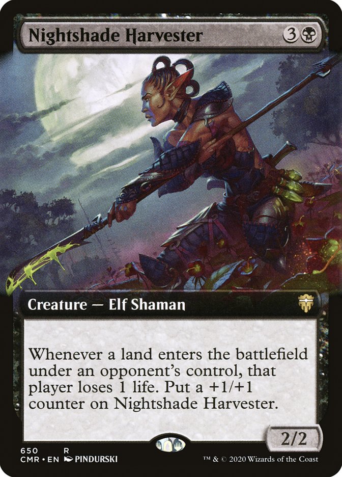 Nightshade Harvester (Extended Art) [Commander Legends] | Gear Gaming Bentonville