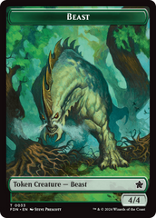 Dog // Beast (0033) Double-Sided Token [Foundations Tokens] | Gear Gaming Bentonville