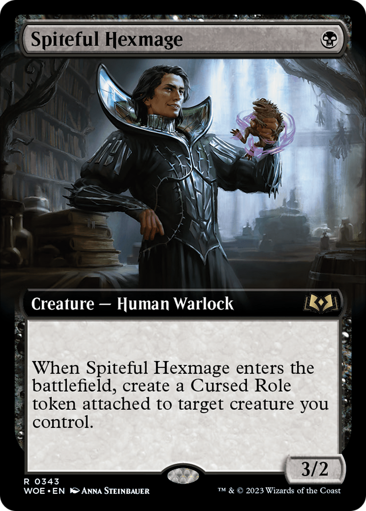 Spiteful Hexmage (Extended Art) [Wilds of Eldraine] | Gear Gaming Bentonville