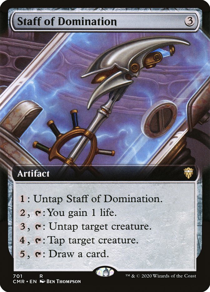 Staff of Domination (Extended Art) [Commander Legends] | Gear Gaming Bentonville
