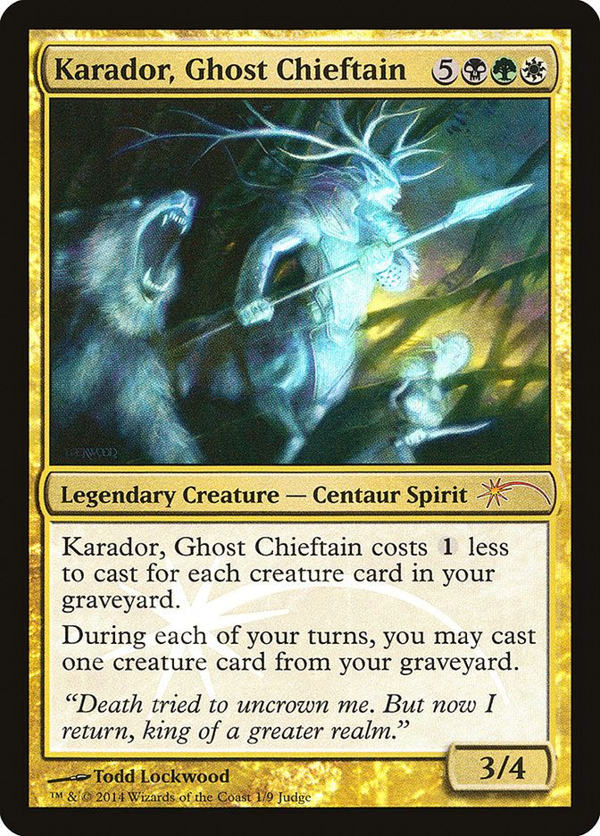 Karador, Ghost Chieftain [Judge Gift Cards 2014] | Gear Gaming Bentonville