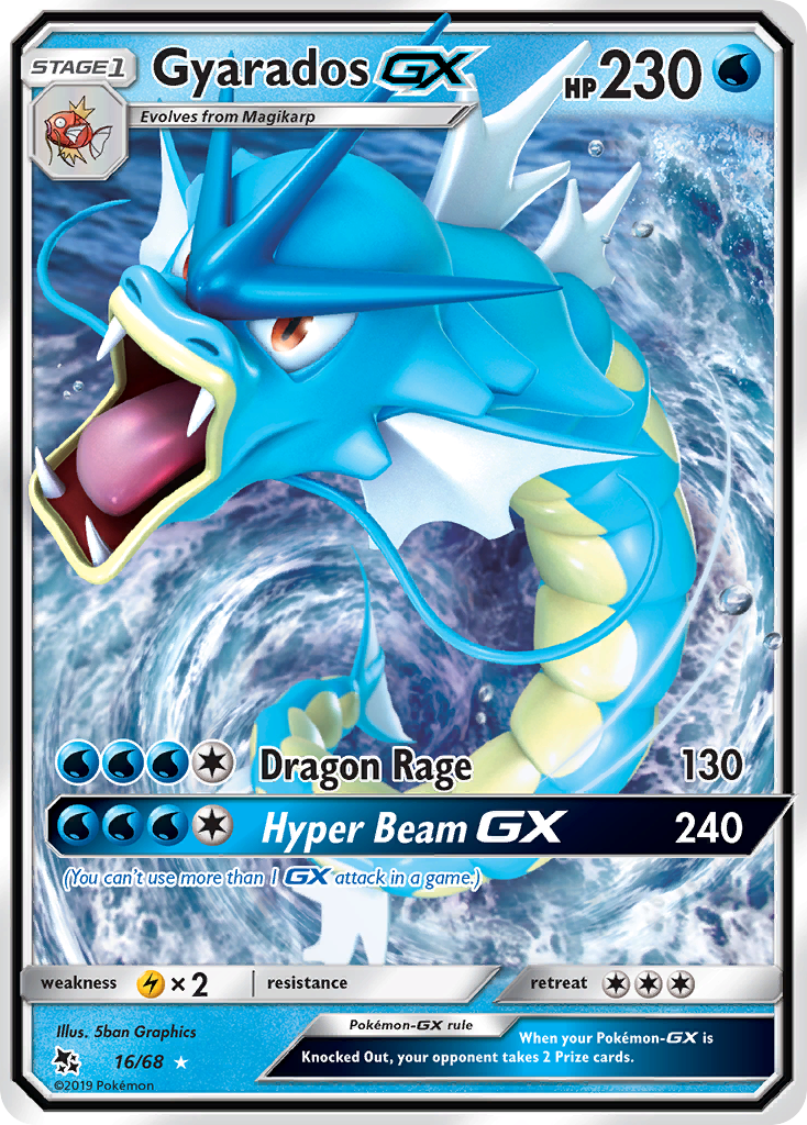 Gyarados GX (16/68) [Sun & Moon: Hidden Fates] | Gear Gaming Bentonville
