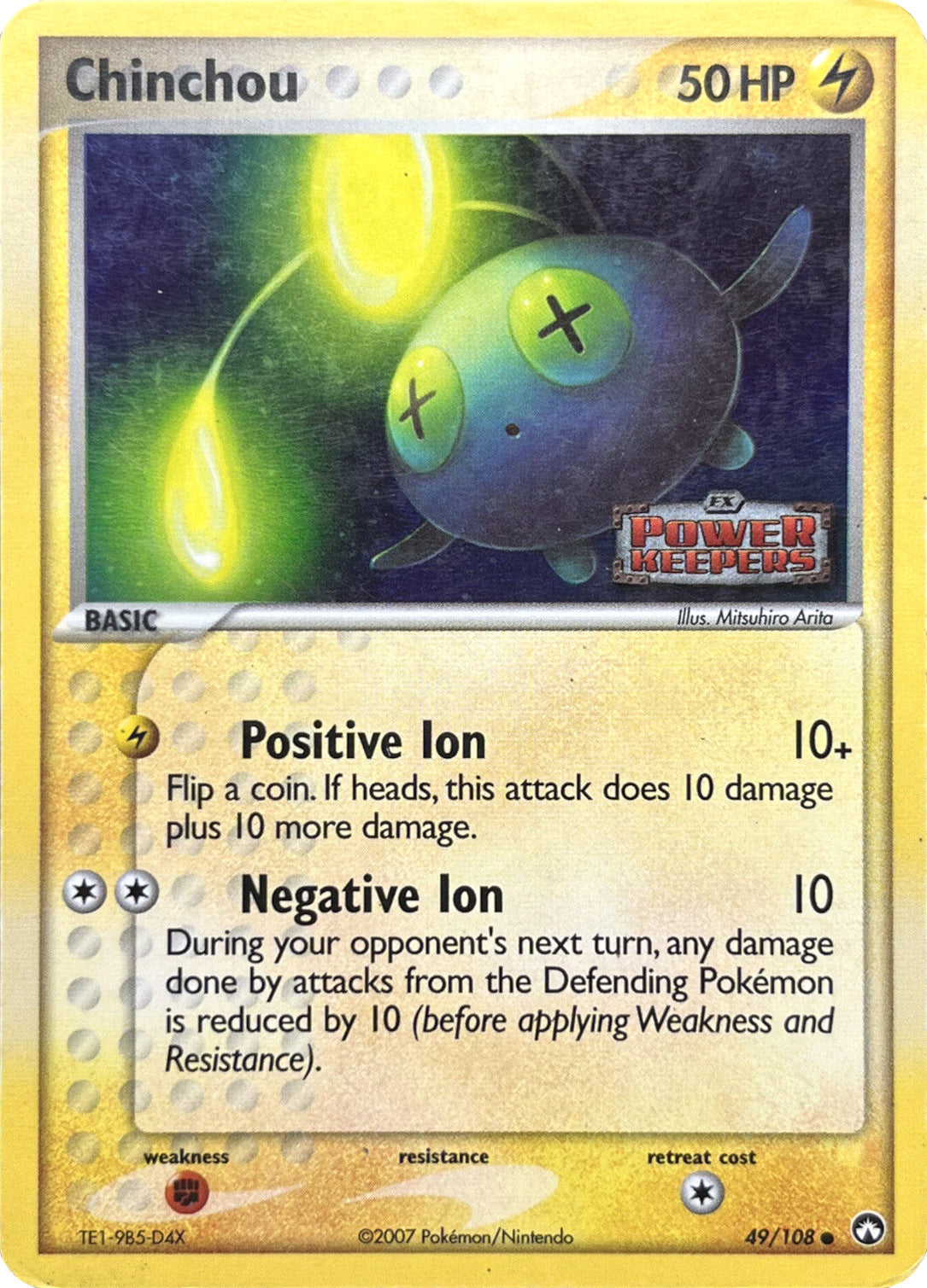 Chinchou (49/108) (Stamped) [EX: Power Keepers] | Gear Gaming Bentonville