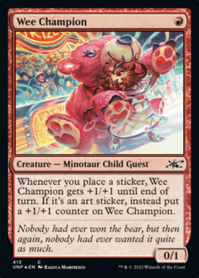 Wee Champion (Galaxy Foil) [Unfinity] | Gear Gaming Bentonville