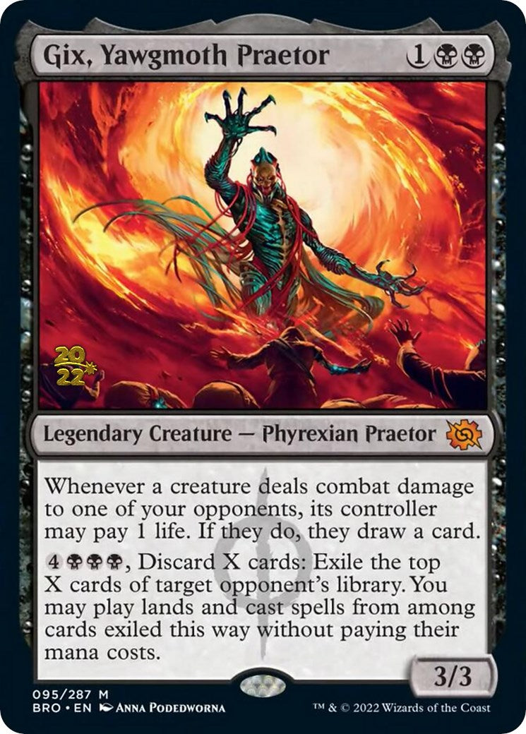Gix, Yawgmoth Praetor [The Brothers' War Prerelease Promos] | Gear Gaming Bentonville