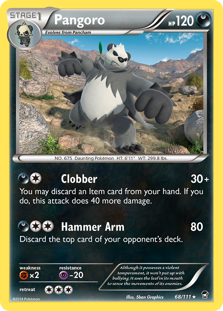 Pangoro (68/111) [XY: Furious Fists] | Gear Gaming Bentonville