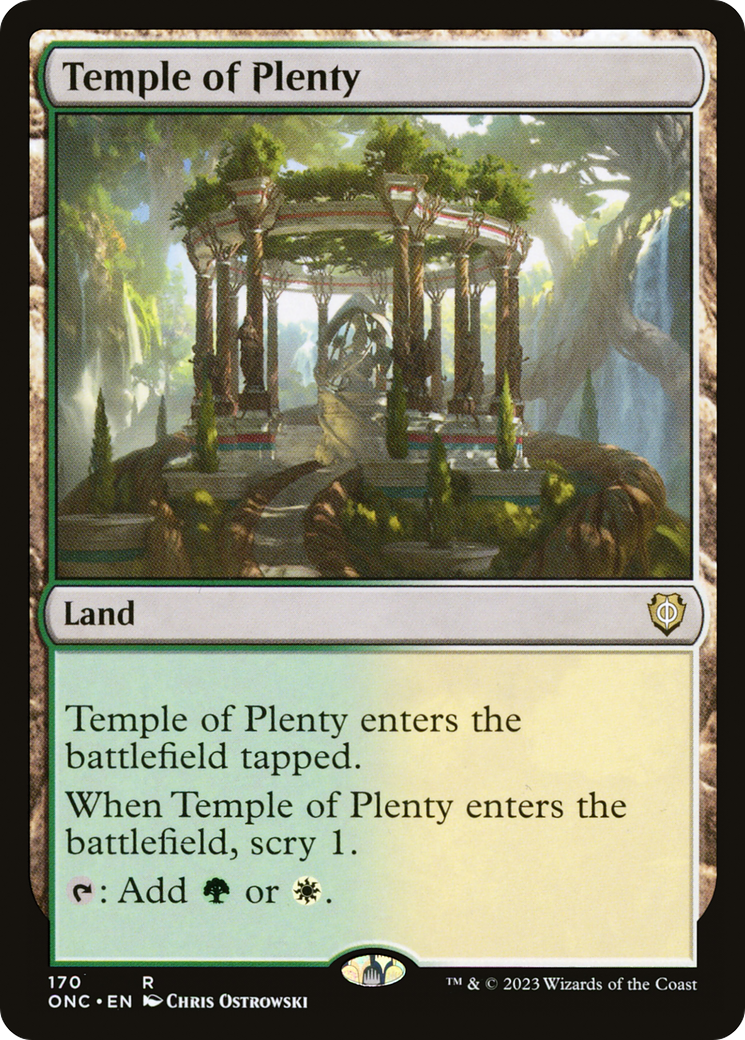 Temple of Plenty [Phyrexia: All Will Be One Commander] | Gear Gaming Bentonville