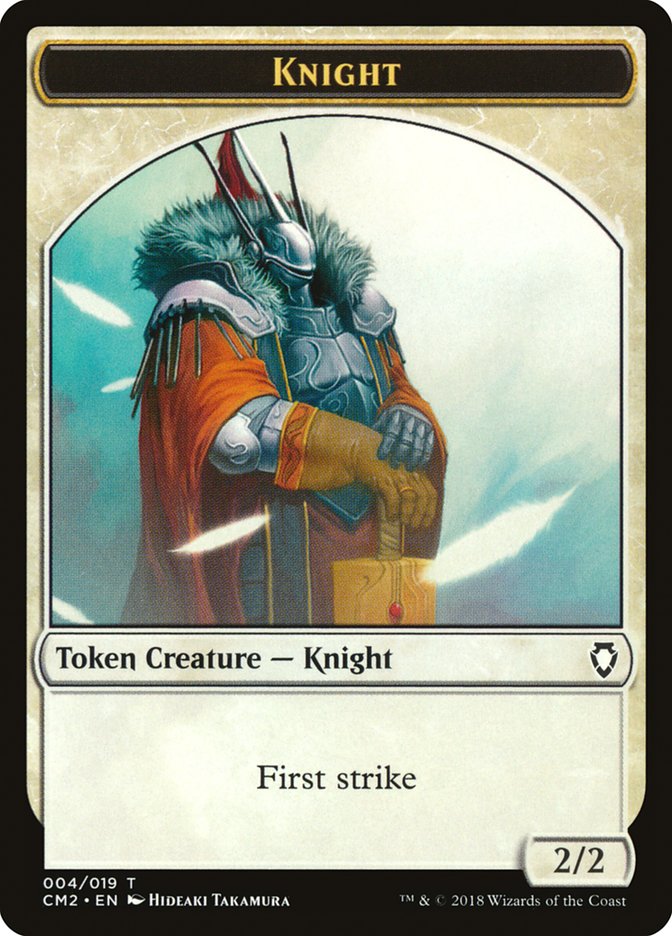 Knight Token [Commander Anthology Volume II Tokens] | Gear Gaming Bentonville