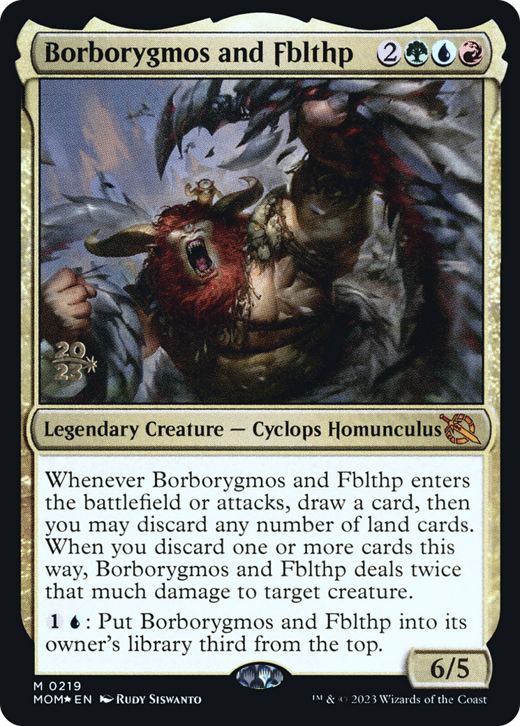 Borborygmos and Fblthp [March of the Machine Prerelease Promos] | Gear Gaming Bentonville