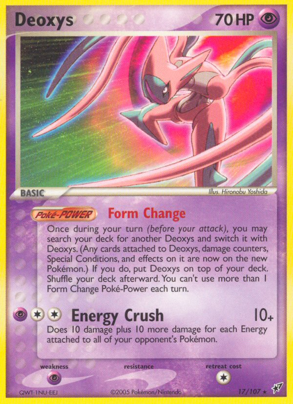 Deoxys (17/107) [EX: Deoxys] | Gear Gaming Bentonville