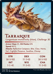 Tarrasque Art Card [Dungeons & Dragons: Adventures in the Forgotten Realms Art Series] | Gear Gaming Bentonville