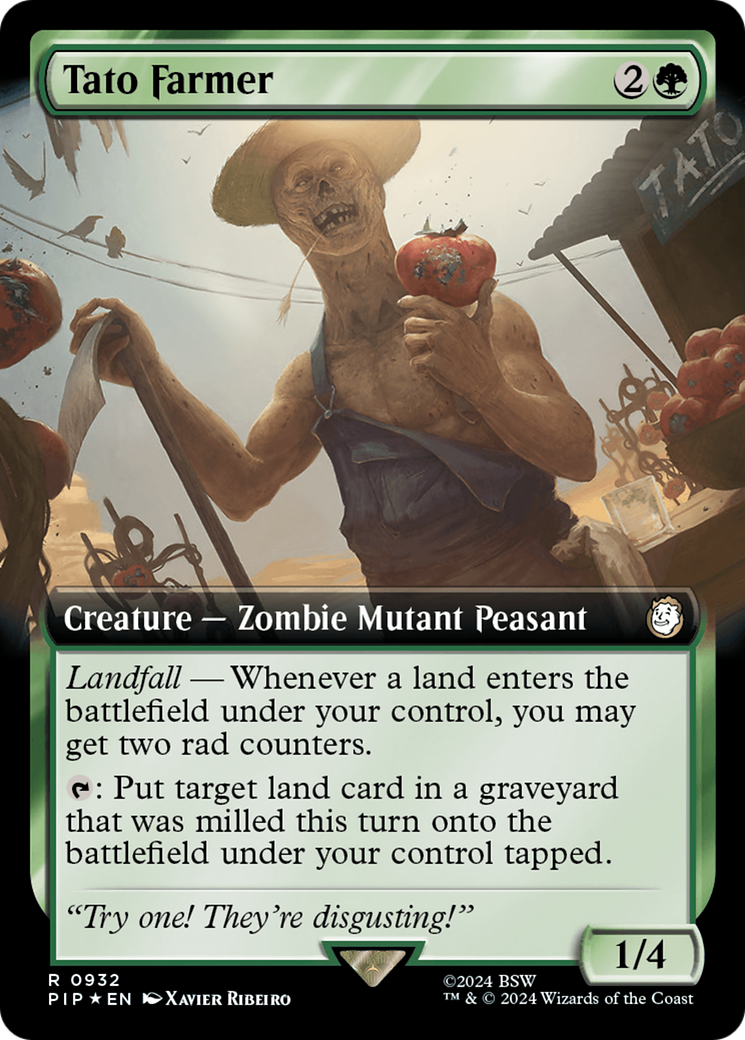 Tato Farmer (Extended Art) (Surge Foil) [Fallout] | Gear Gaming Bentonville