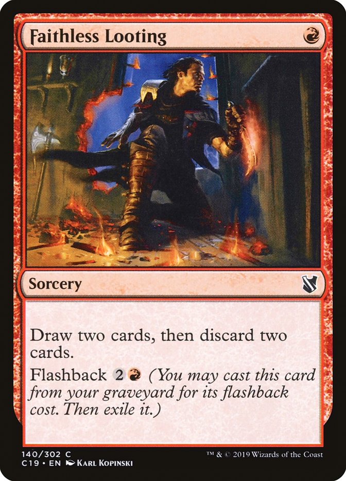 Faithless Looting [Commander 2019] | Gear Gaming Bentonville