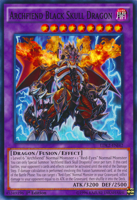 Archfiend Black Skull Dragon [LDK2-ENJ42] Common | Gear Gaming Bentonville