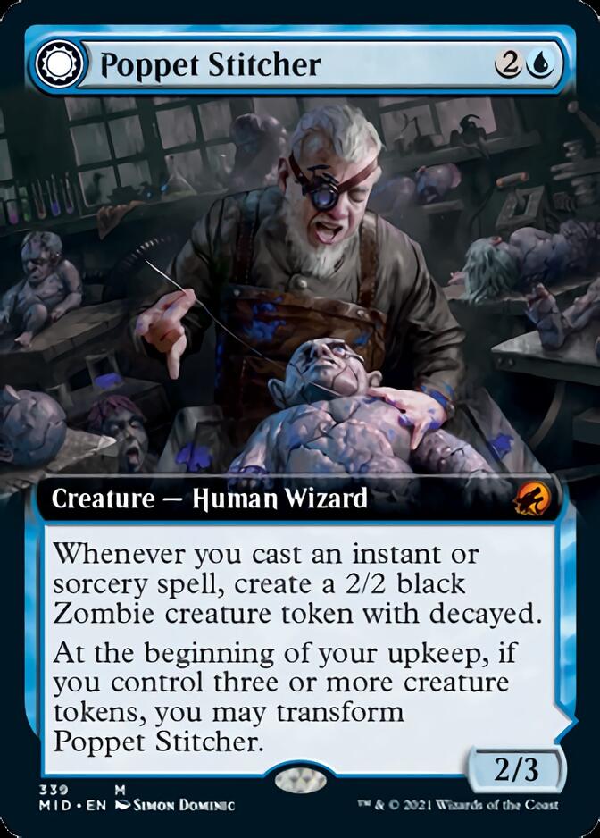 Poppet Stitcher // Poppet Factory (Extended Art) [Innistrad: Midnight Hunt] | Gear Gaming Bentonville