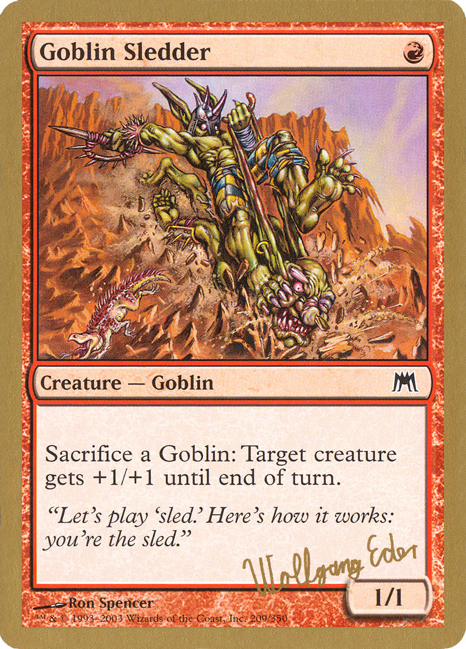 Goblin Sledder (Wolfgang Eder) [World Championship Decks 2003] | Gear Gaming Bentonville