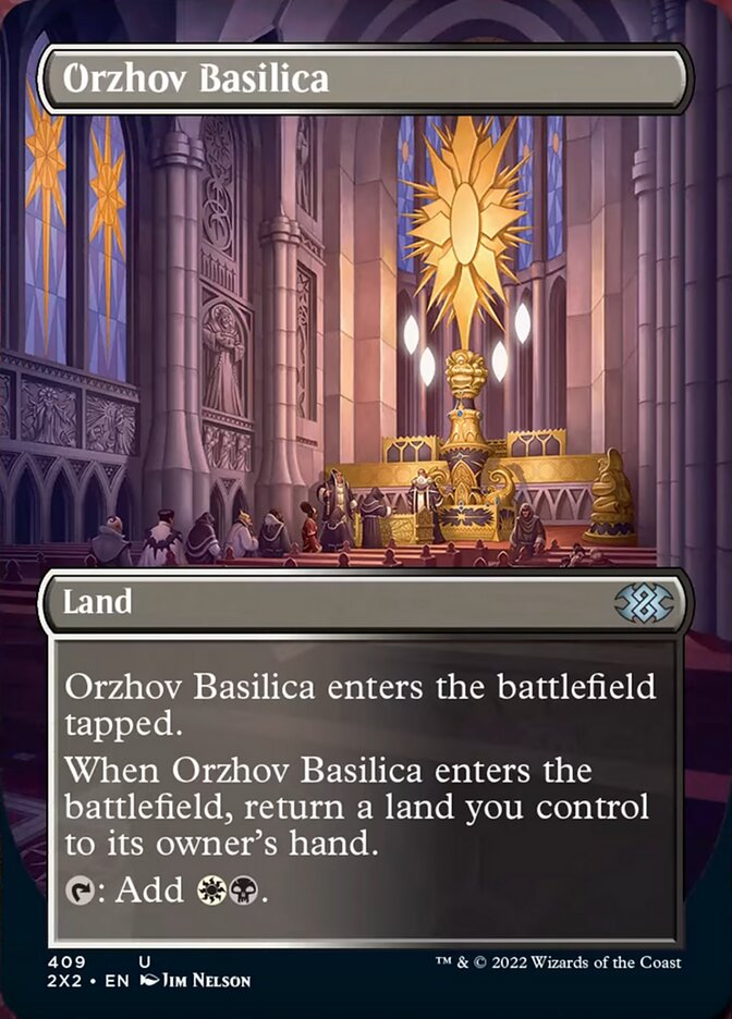 Orzhov Basilica (Borderless Alternate Art) [Double Masters 2022] | Gear Gaming Bentonville