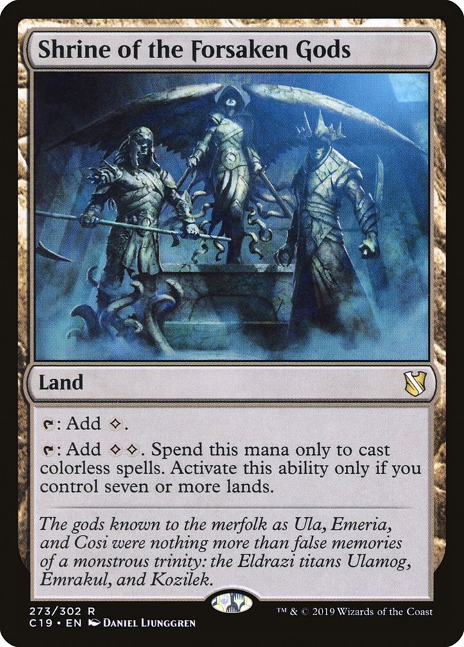 Shrine of the Forsaken Gods [Commander 2019] | Gear Gaming Bentonville