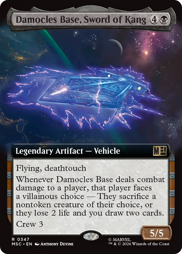 Damocles Base, Sword of Kang (Extended Art) [Marvel Super Heroes Commander] | Gear Gaming Bentonville