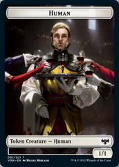 Human (001) // Boar Double-Sided Token [Innistrad: Crimson Vow Tokens] | Gear Gaming Bentonville