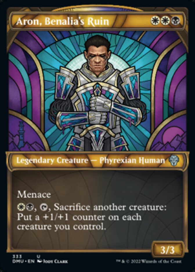 Aron, Benalia's Ruin (Showcase Textured) [Dominaria United] | Gear Gaming Bentonville