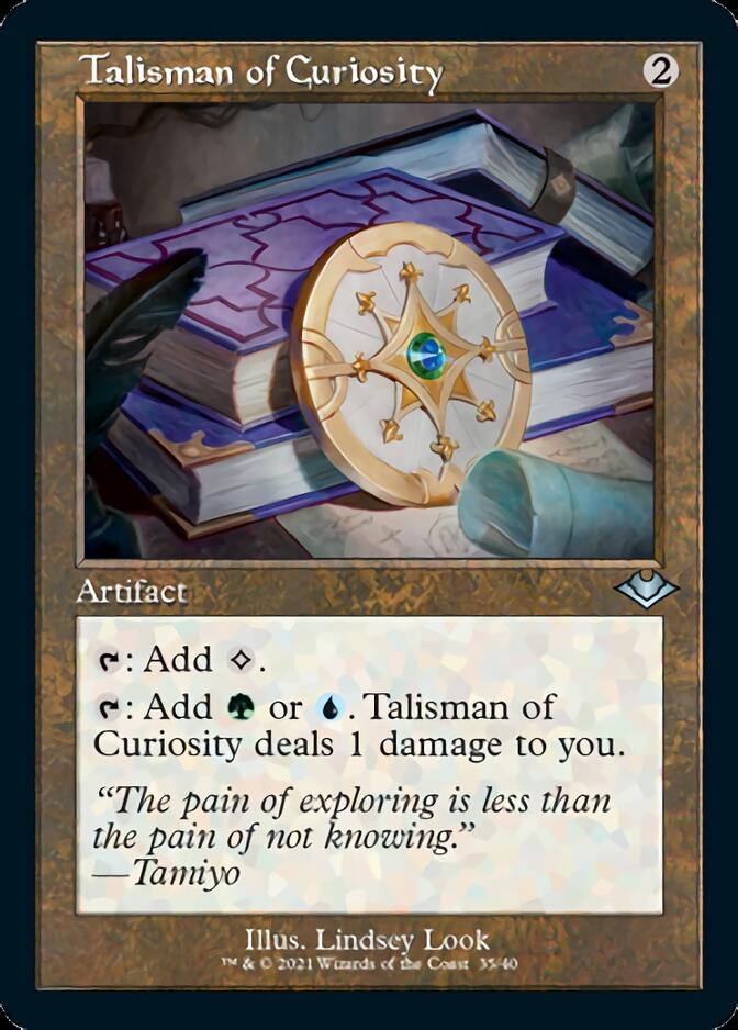 Talisman of Curiosity (Retro Foil Etched) [Modern Horizons] | Gear Gaming Bentonville