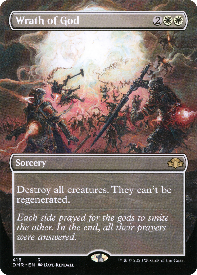 Wrath of God (Borderless Alternate Art) [Dominaria Remastered] | Gear Gaming Bentonville