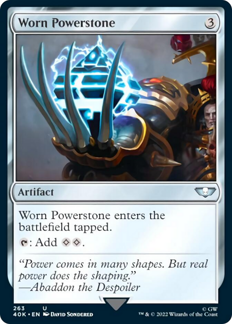 Worn Powerstone (Surge Foil) [Warhammer 40,000] | Gear Gaming Bentonville