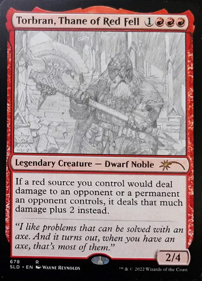 Torbran, Thane of Red Fell (Sketch) [Secret Lair Drop Promos] | Gear Gaming Bentonville