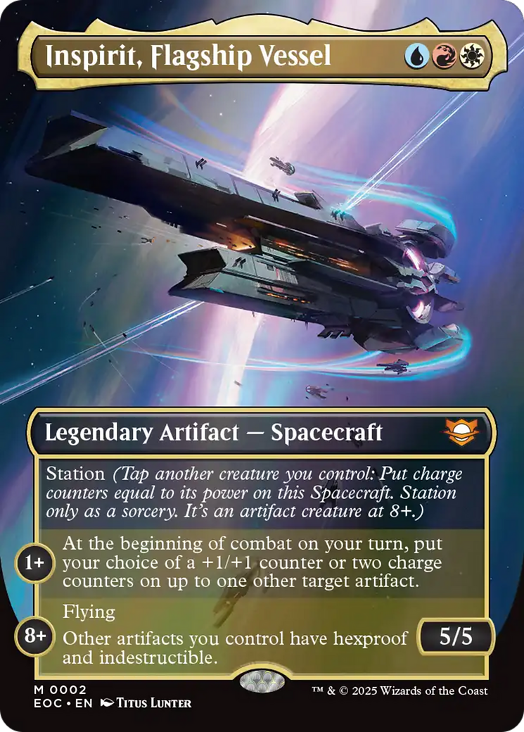 Inspirit, Flagship Vessel (Borderless) [Edge of Eternities Commander] | Gear Gaming Bentonville
