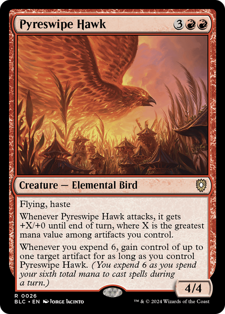 Pyreswipe Hawk [Bloomburrow Commander] | Gear Gaming Bentonville