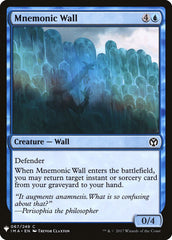 Mnemonic Wall [Mystery Booster] | Gear Gaming Bentonville