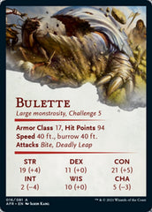 Bulette Art Card (Gold-Stamped Signature) [Dungeons & Dragons: Adventures in the Forgotten Realms Art Series] | Gear Gaming Bentonville