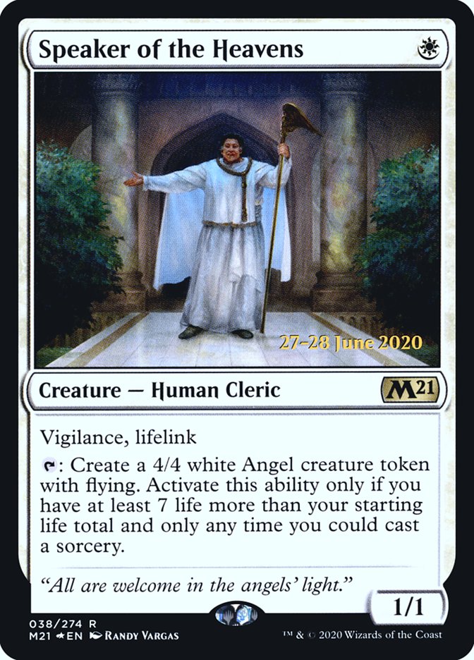 Speaker of the Heavens [Core Set 2021 Prerelease Promos] | Gear Gaming Bentonville