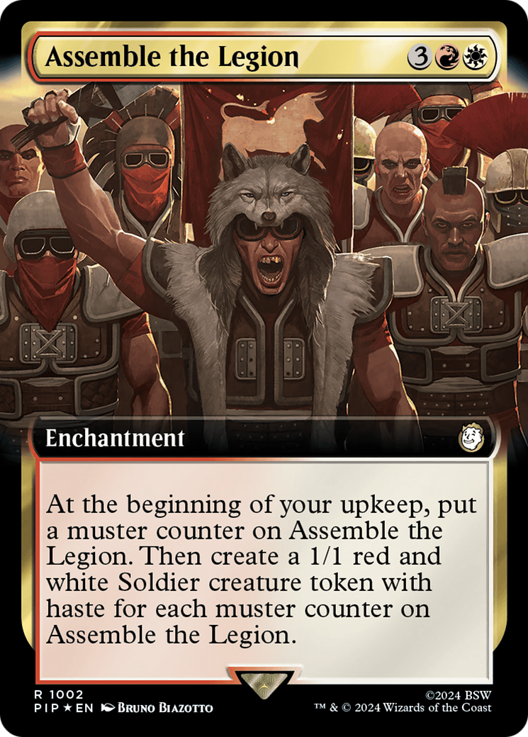 Assemble the Legion (Extended Art) (Surge Foil) [Fallout] | Gear Gaming Bentonville
