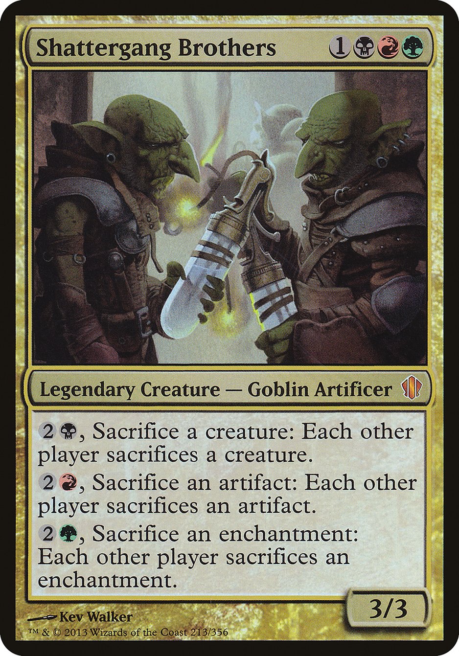 Shattergang Brothers (Oversized) [Commander 2013 Oversized] | Gear Gaming Bentonville