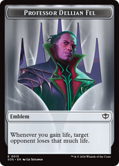 Professor Dellian Fel // Pest (0008) Double-Sided Token [Secrets of Strixhaven Tokens] | Gear Gaming Bentonville