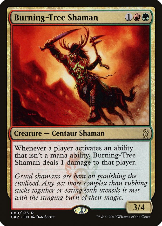 Burning-Tree Shaman [Ravnica Allegiance Guild Kit] | Gear Gaming Bentonville