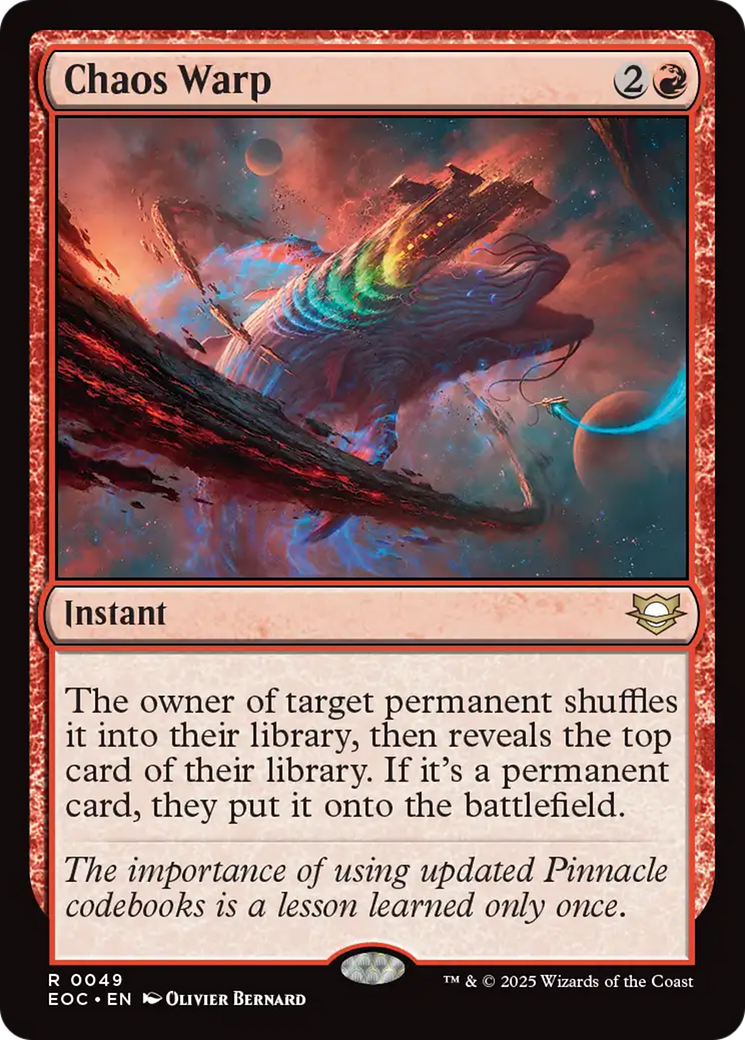 Chaos Warp [Edge of Eternities Commander] | Gear Gaming Bentonville