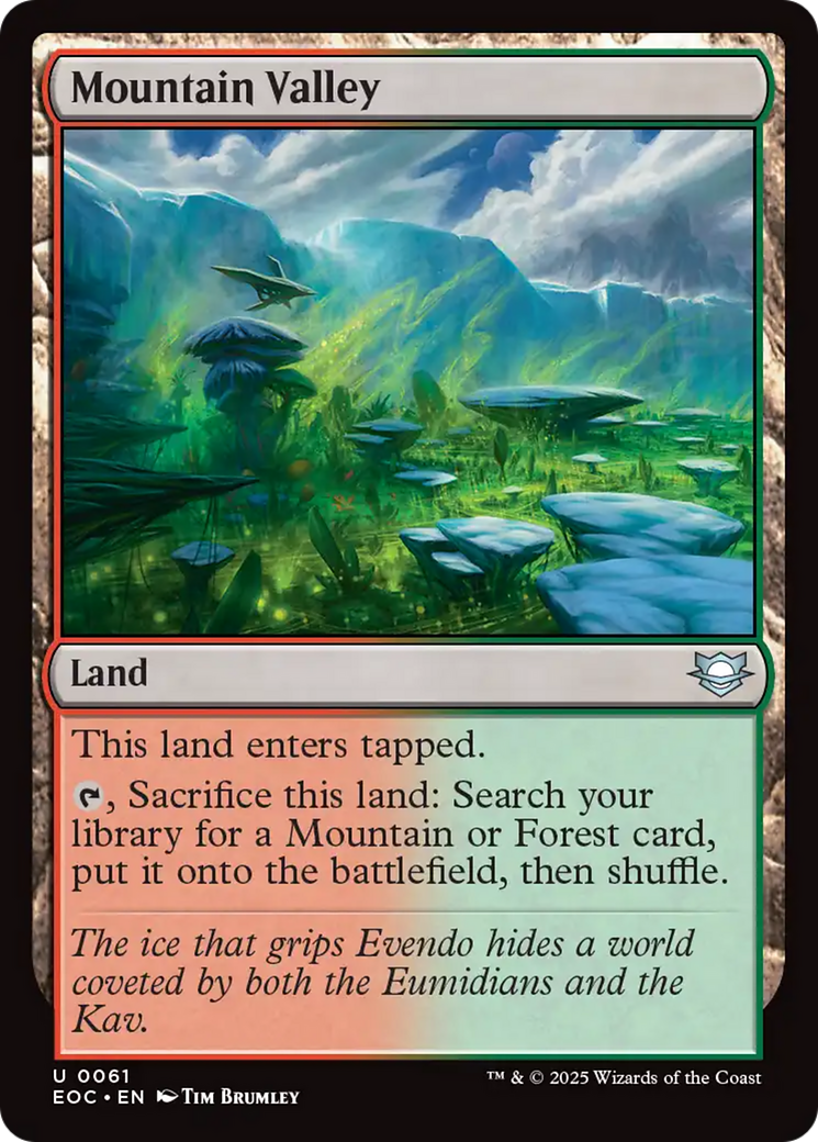 Mountain Valley [Edge of Eternities Commander] | Gear Gaming Bentonville