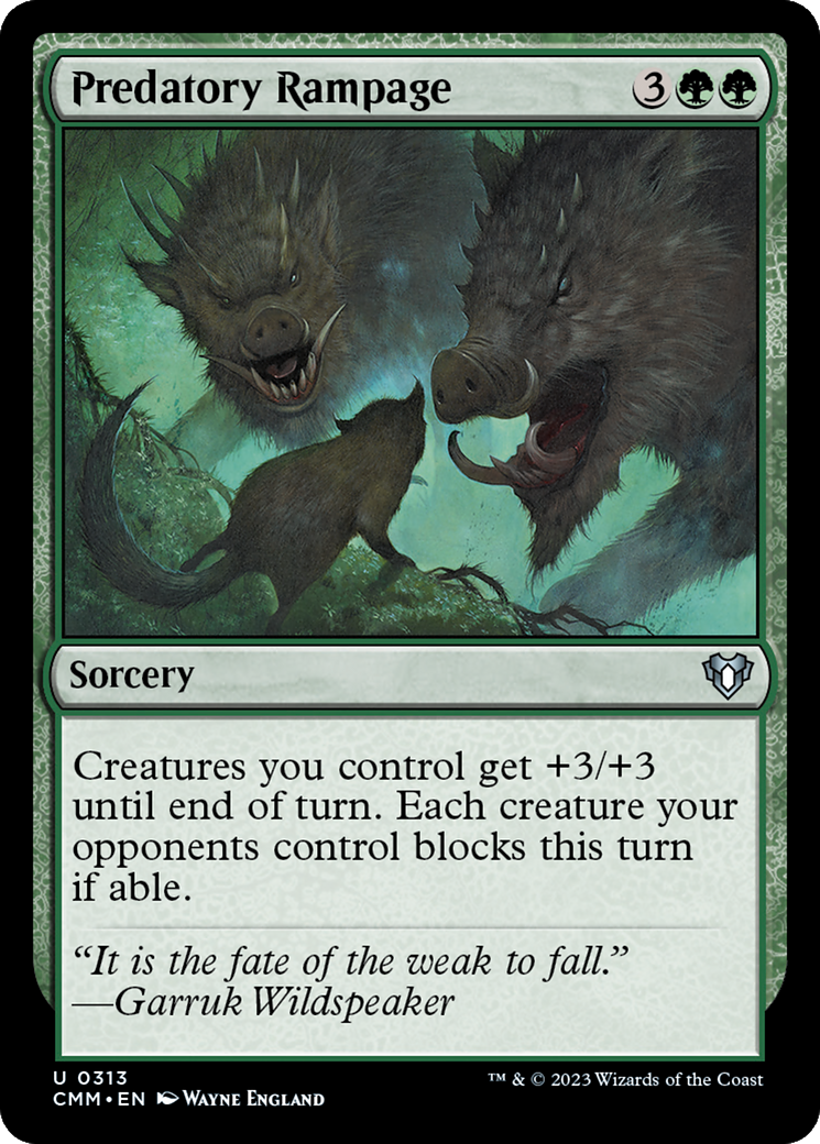 Predatory Rampage [Commander Masters] | Gear Gaming Bentonville