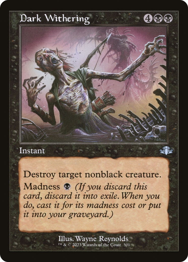 Dark Withering (Retro) [Dominaria Remastered] | Gear Gaming Bentonville