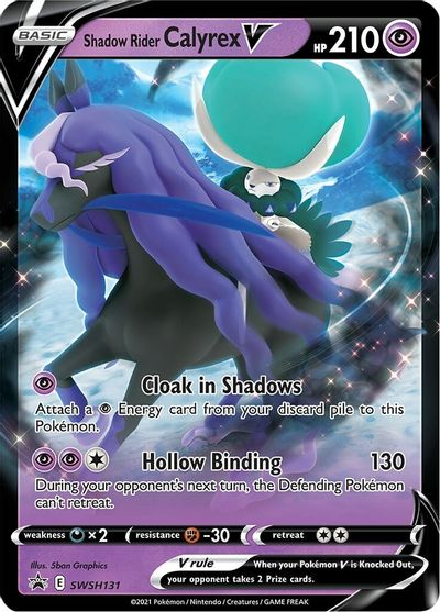 Shadow Rider Calyrex V (SWSH131) (Jumbo Card) [Sword & Shield: Black Star Promos] | Gear Gaming Bentonville