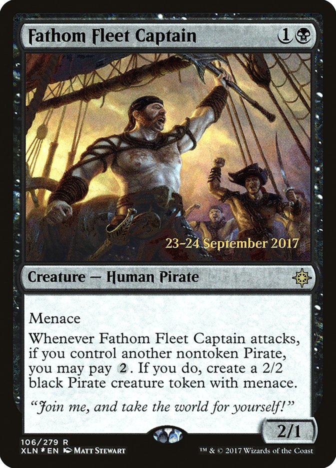 Fathom Fleet Captain [Ixalan Prerelease Promos] | Gear Gaming Bentonville