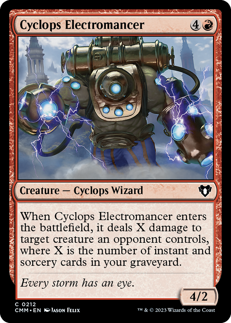 Cyclops Electromancer [Commander Masters] | Gear Gaming Bentonville