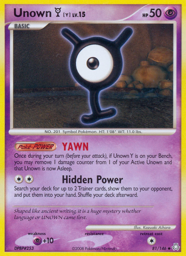 Unown Y (81/146) [Diamond & Pearl: Legends Awakened] | Gear Gaming Bentonville