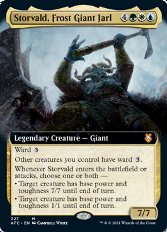 Storvald, Frost Giant Jarl (Extended Art) [Dungeons & Dragons: Adventures in the Forgotten Realms Commander] | Gear Gaming Bentonville
